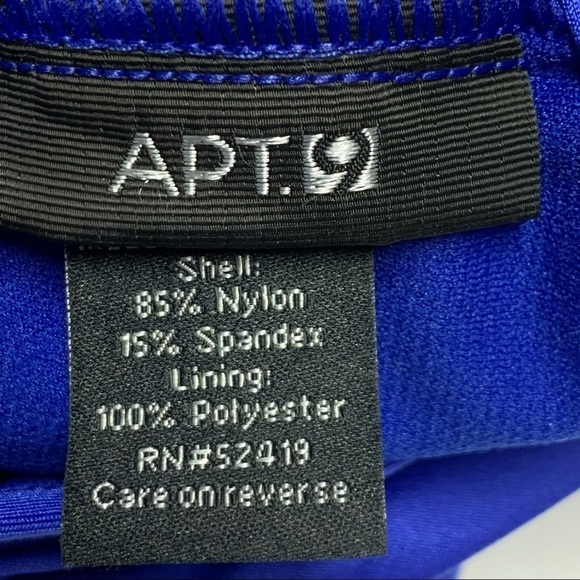 Apt. 9 | Size 6 | Blue | 3 Tier Ruffles Ruched Detail | Tankini Swim Top - Picture 5 of 8